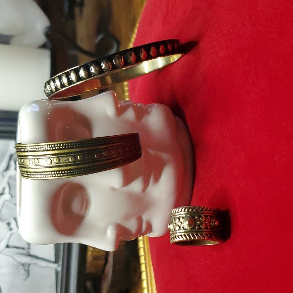 Vintage - Celtic / Etruscan Bracelet & Ring Lot *Unisex*